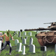 Israeli tanks move in to protect the country's dead settlers.